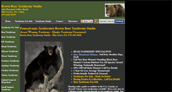 Desktop Screenshot of brownbeartaxidermy.com